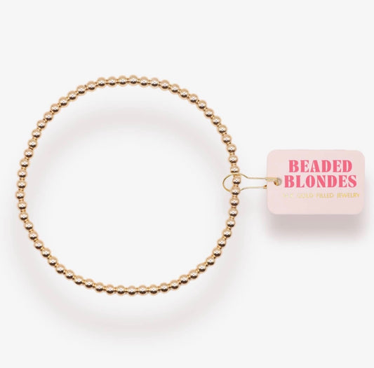 Beaded Blondes Gold Filled Anklet