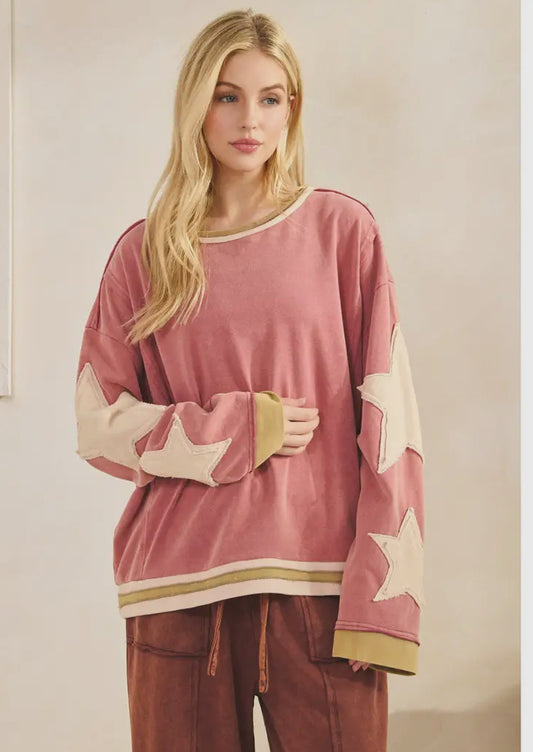 Vintage Star Patch Sweatshirt