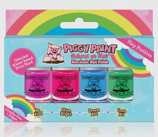 Piggy Paint Stay Positive 4 Pack