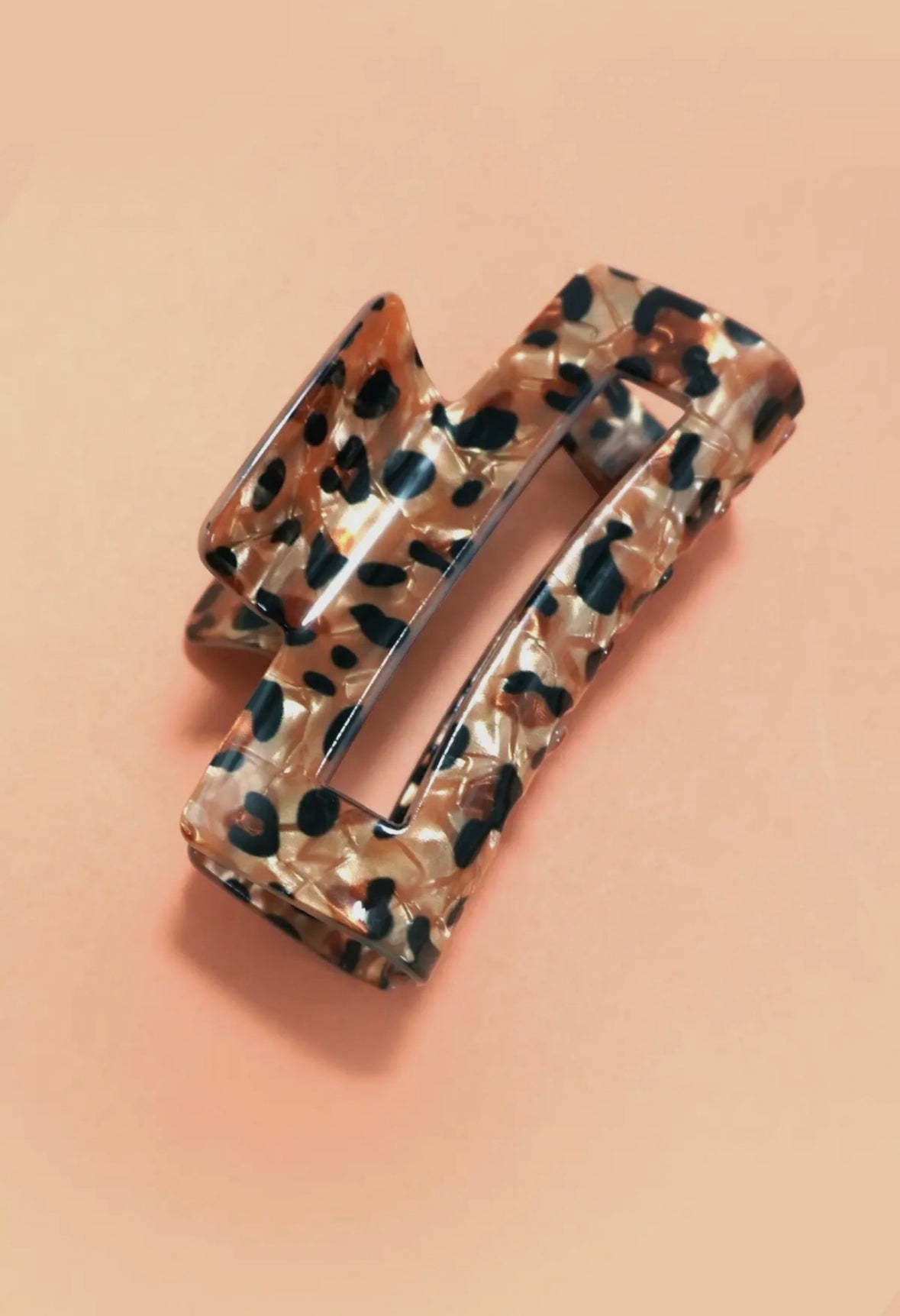 Light Brown Leopard Clip