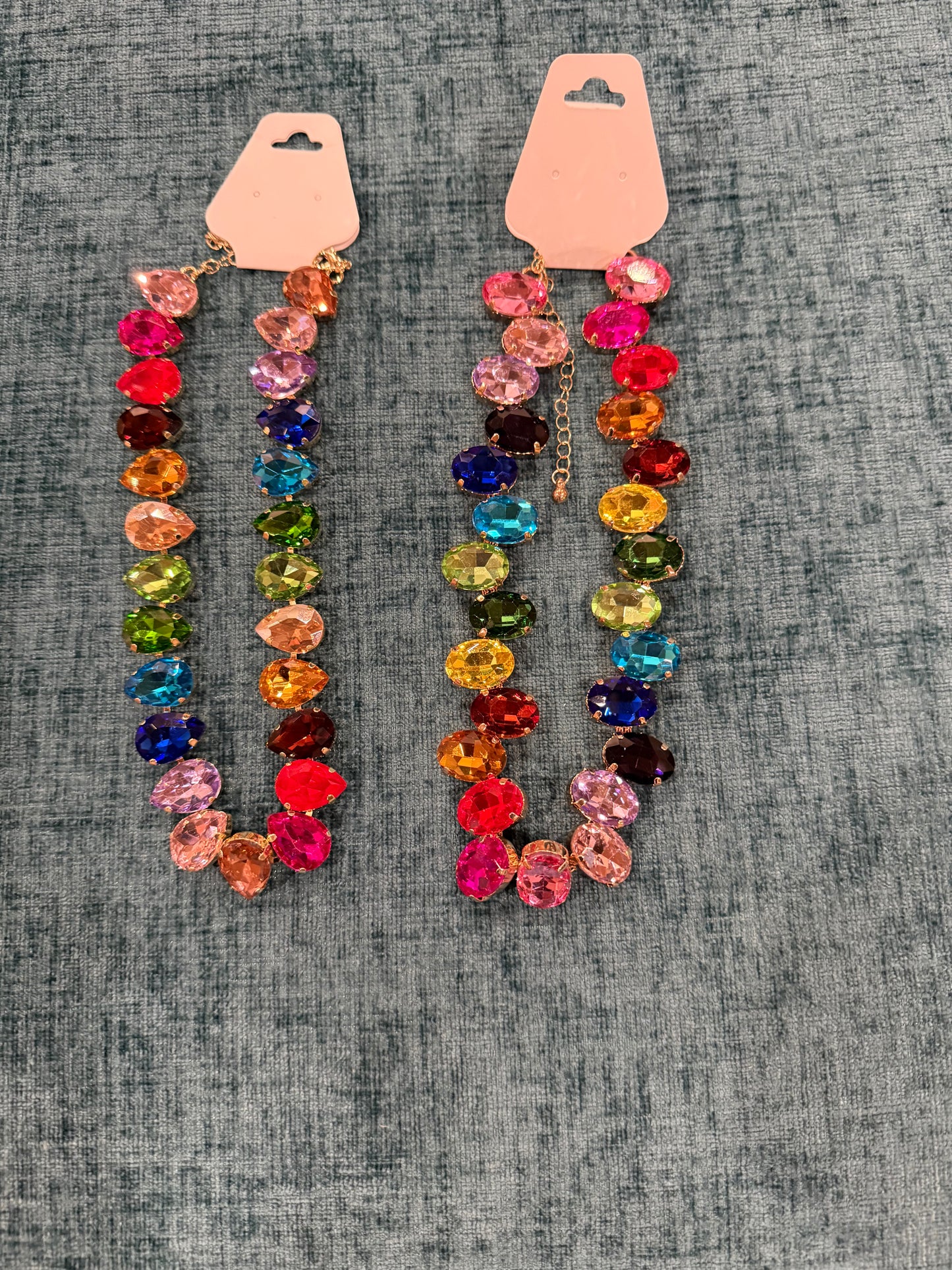 Rainbow Diamond Chunky Necklace