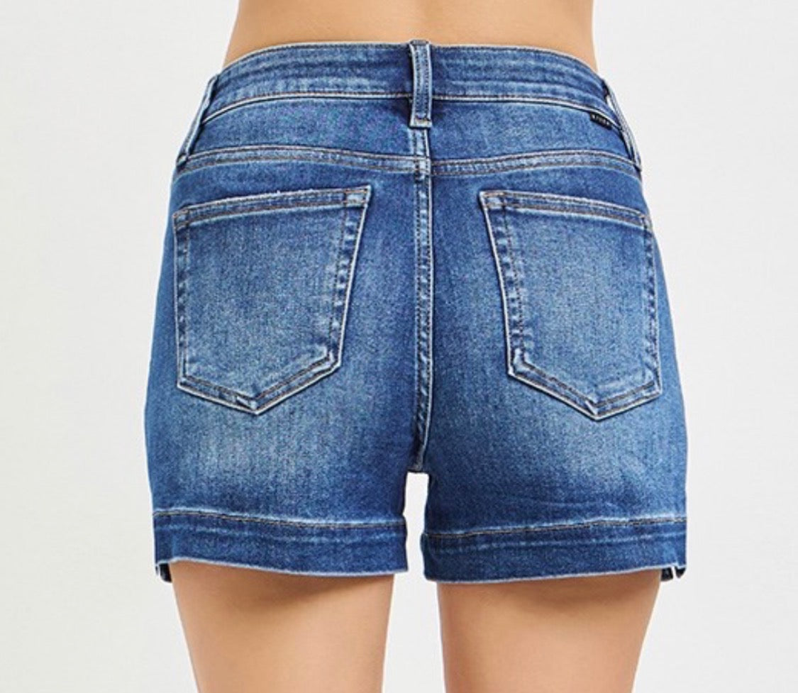 Risen Denim Shorts