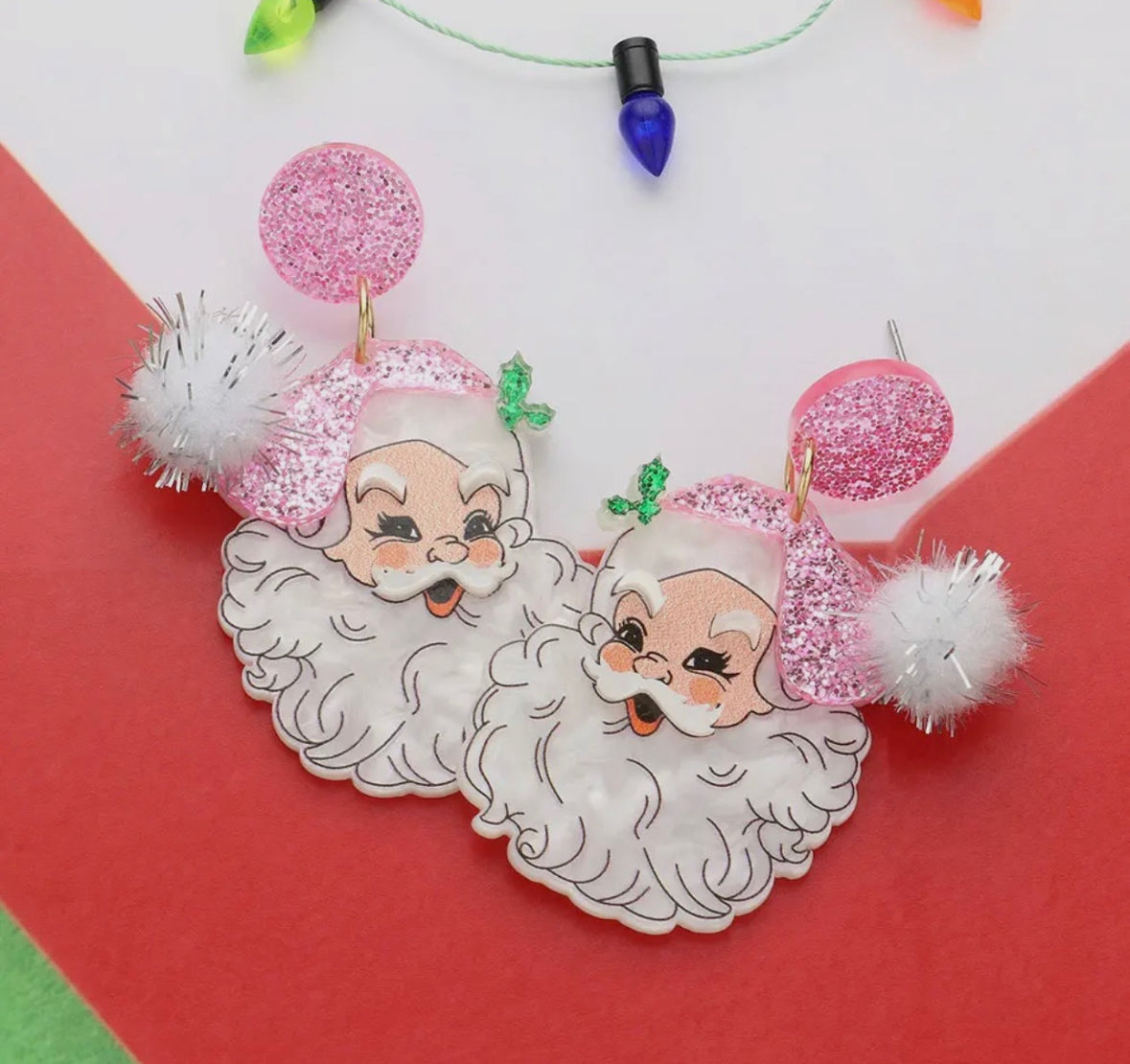 Santa Earrings