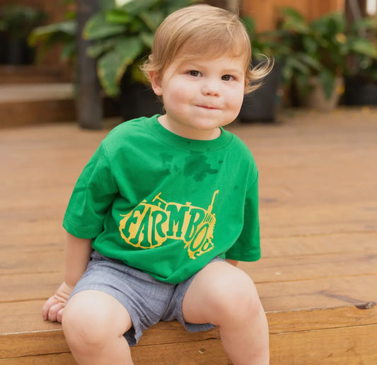 Green Farm Boy Tractor Shirt
