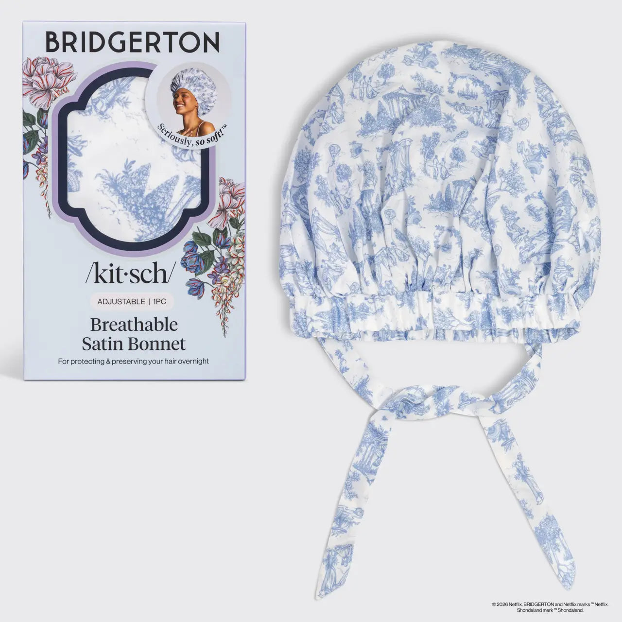 Kit•sch X Bridgerton Breathable Satin Bonnet
