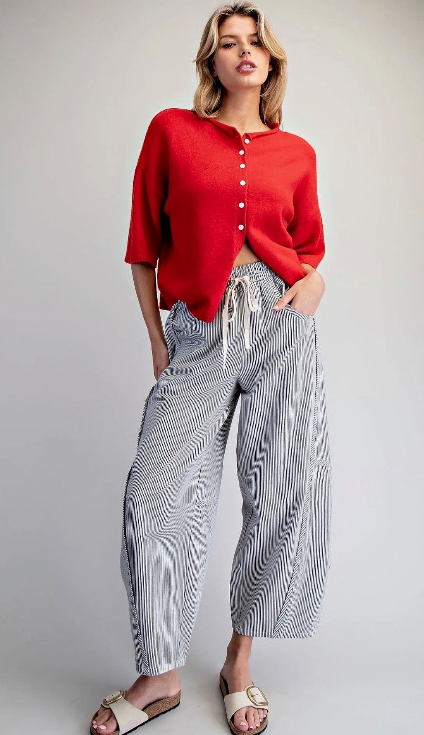 Striped Relaxed Fit Pants