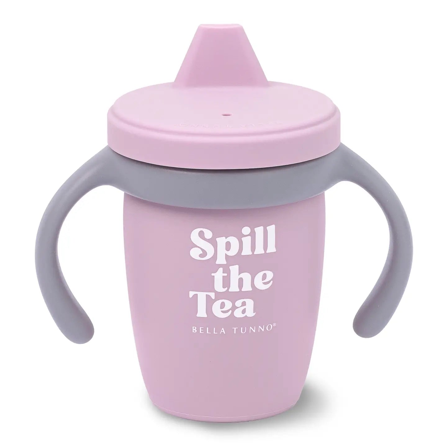 Bella Tunno "Glass half full club" "Spill the tea" "I like big cups" Sippy Cup
