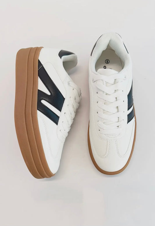 La Sheelah color block platform sneaker