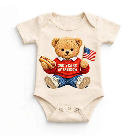 America 250 Years Of Freedom Baby Onesie