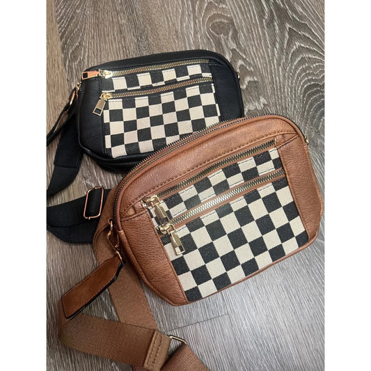 Checkered Purse