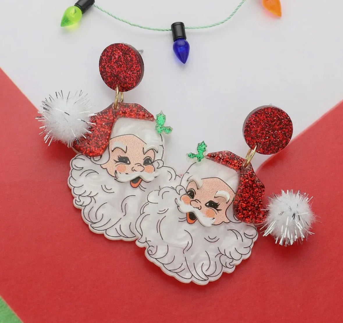 Santa Earrings