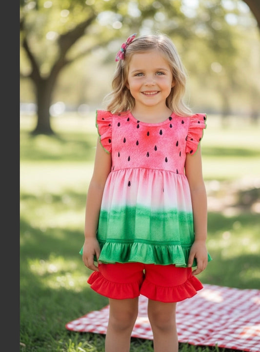 Children's Watermelon Tie Dye Set