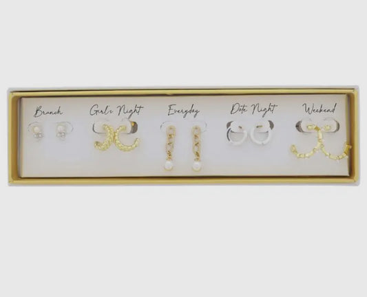 Gold Earring Pack