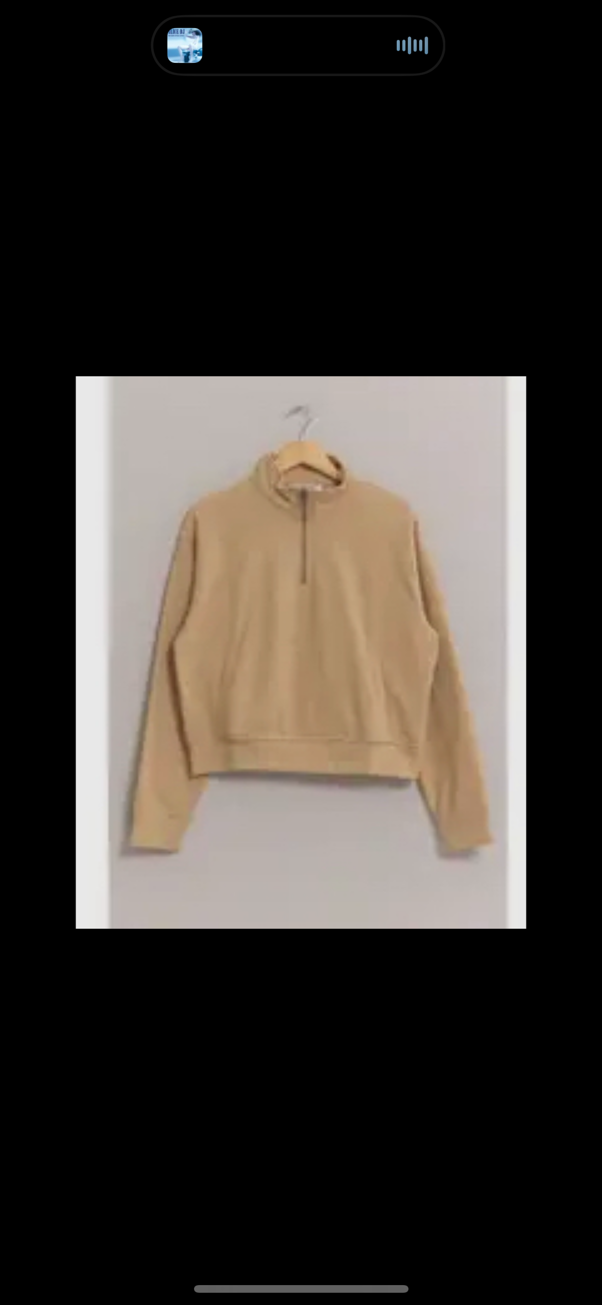 Black and Tan Half Zip Sweatshirt