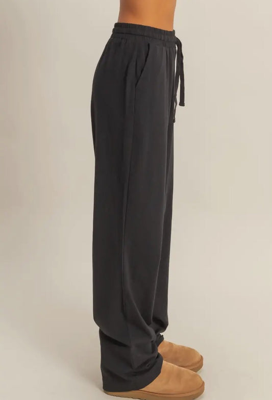 Drawstring High Waisted Pants