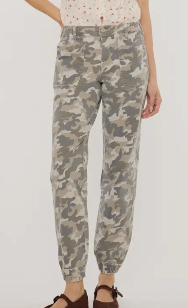 High Rise Camo Joggers