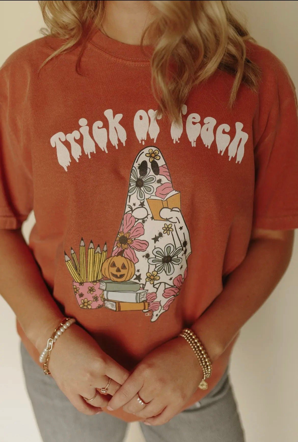 Trick Or Teach Halloween tee