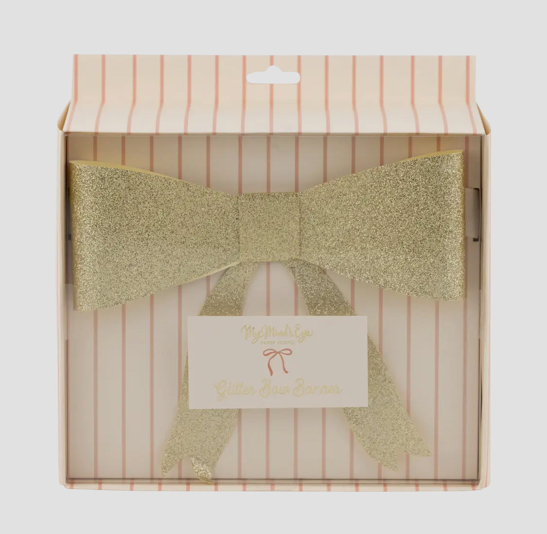 Glitter Bow Banner