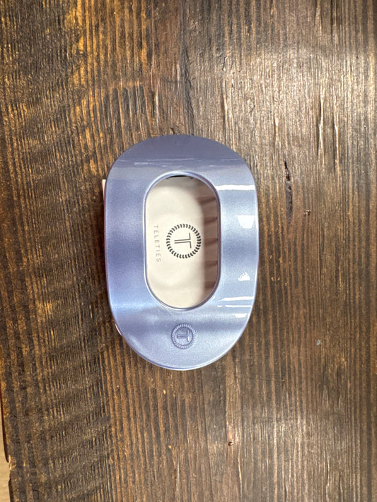 Blue Teletie hair clip large rounded