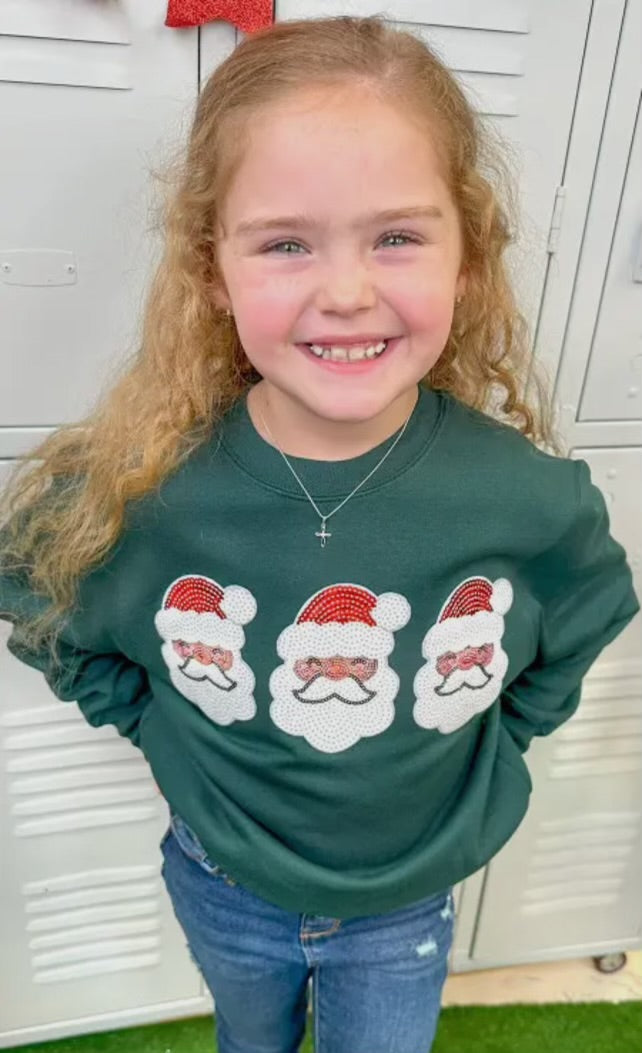 Children’s Sparkle Santa sweatshirt