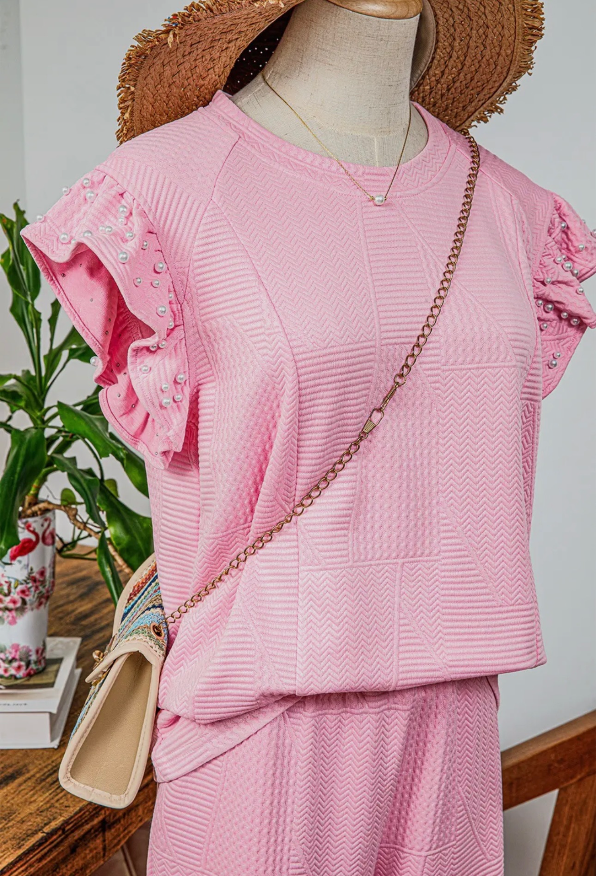 Pink pearl lounge set