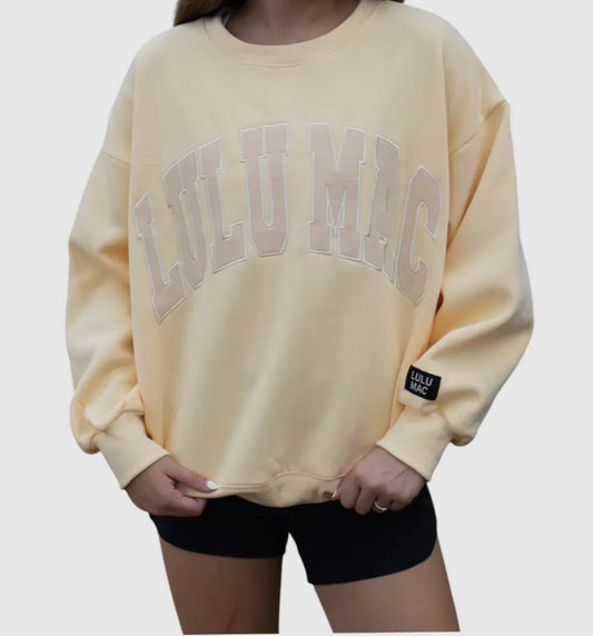 LULU MAC Butter Yellow Sweatshirt