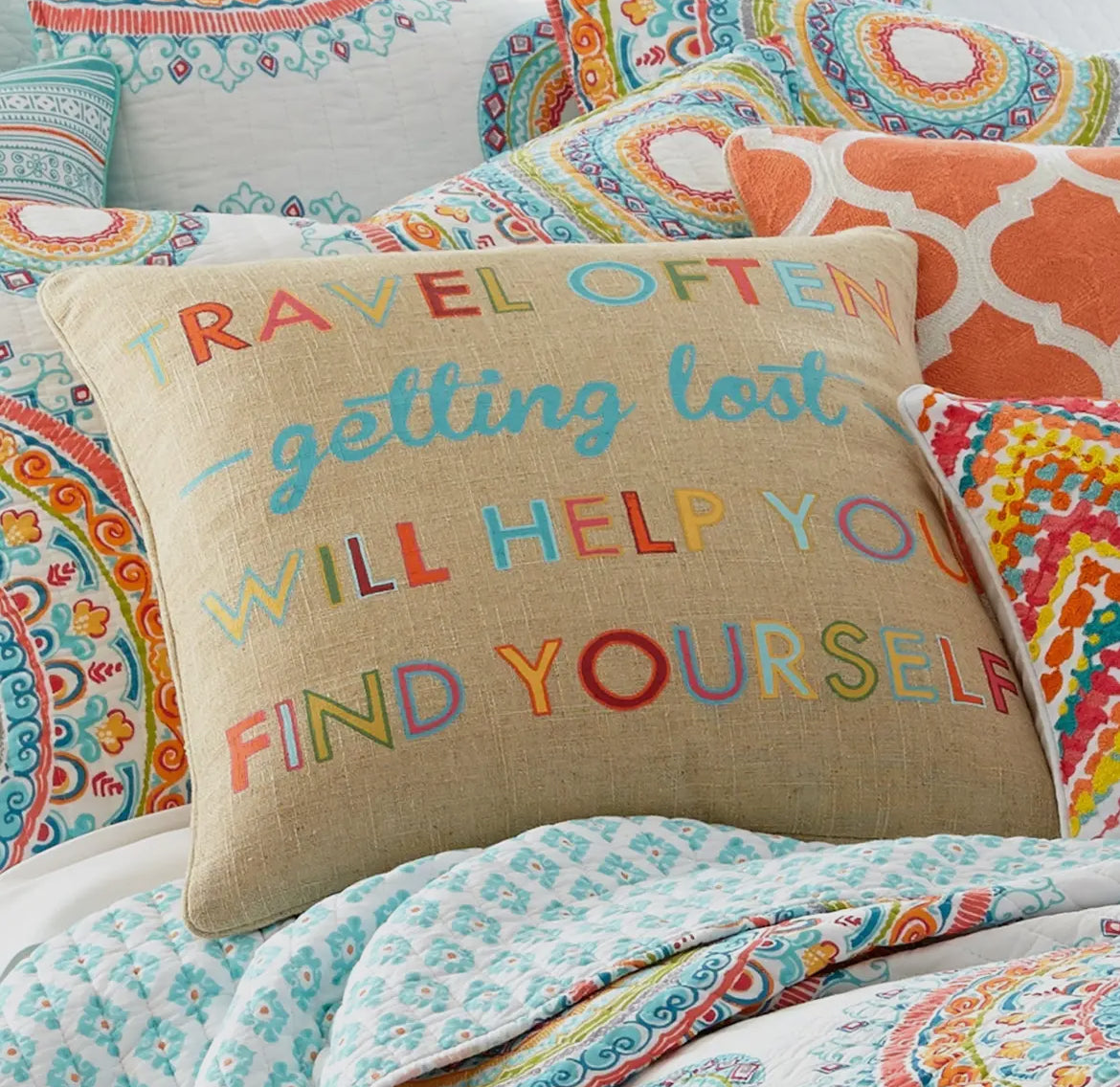 Travel Often Saying Pillow