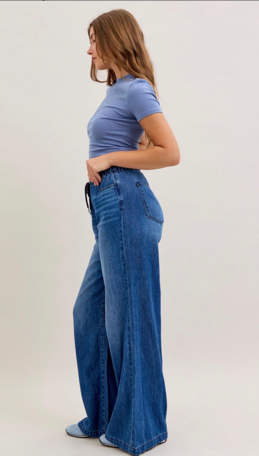 High Waist Featherweight Palazzo Pants