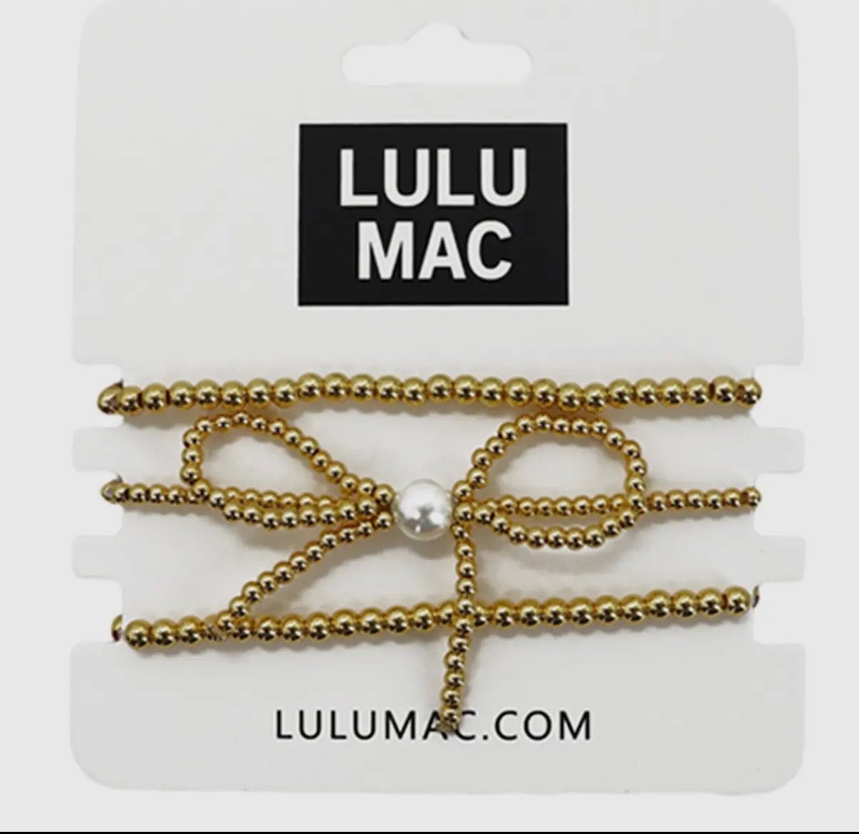 LULU MAC Beaded Bow Bracelets