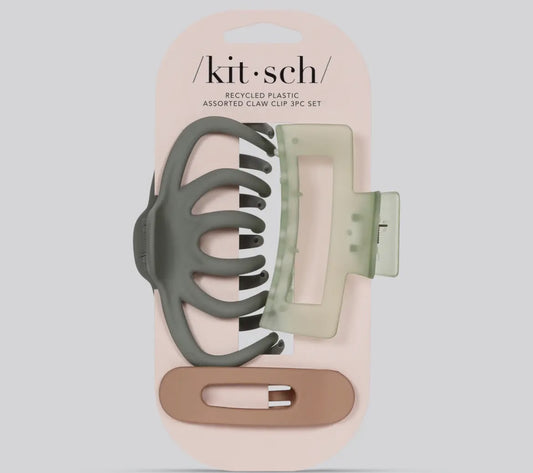 Kit•sch Green Claw Clips