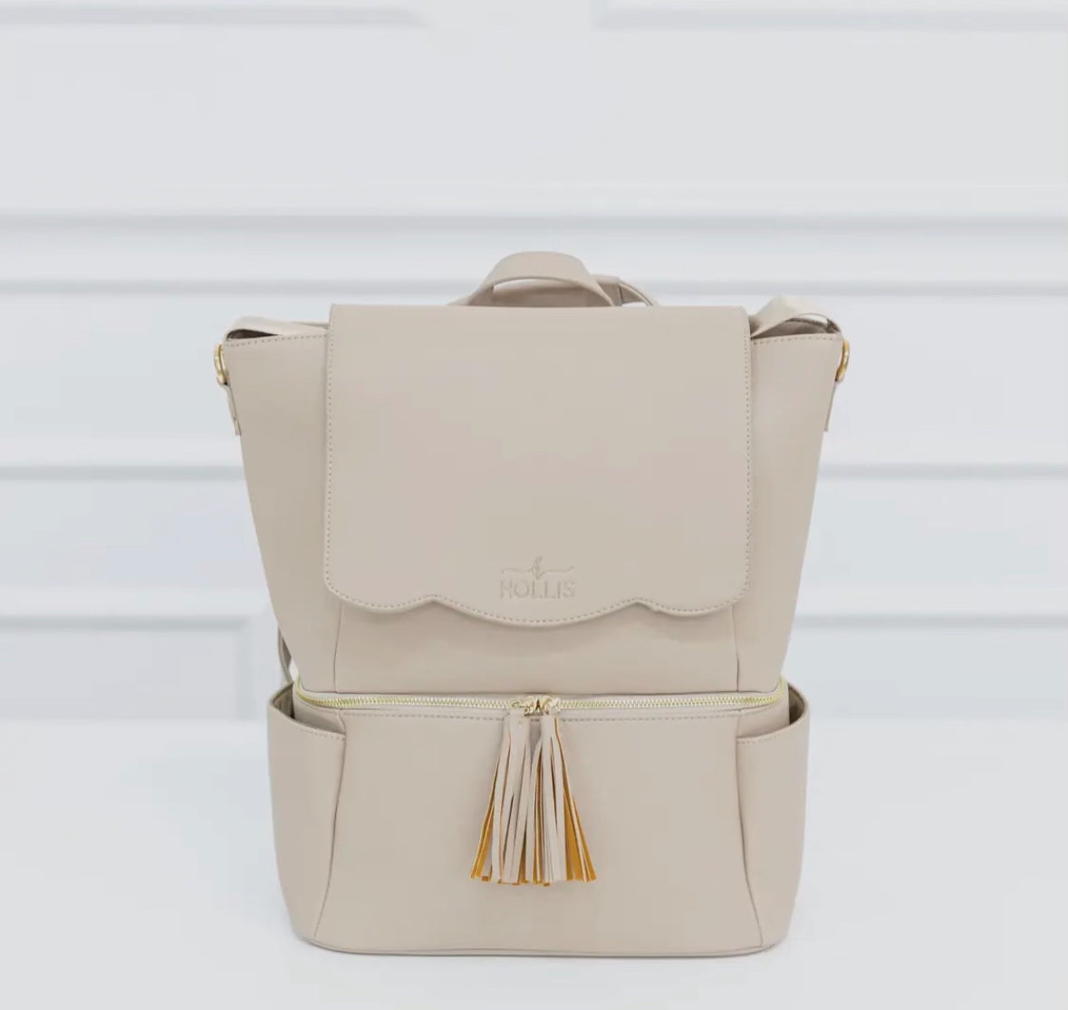 Hollis nude diaper bag