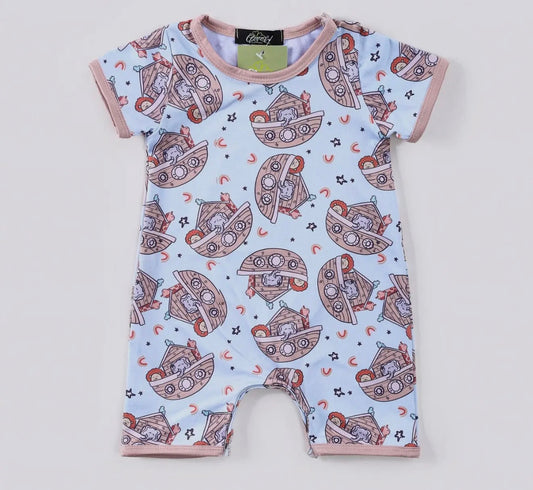 Noah’s promise boy romper