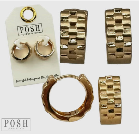 Gold Huggie Hoops