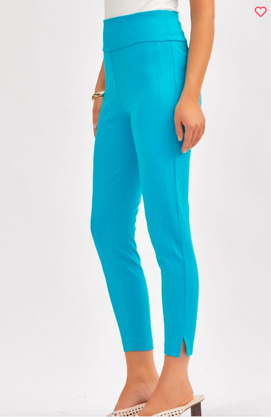 Teal ankle pants