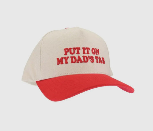 Put it on my dad’s tab cap