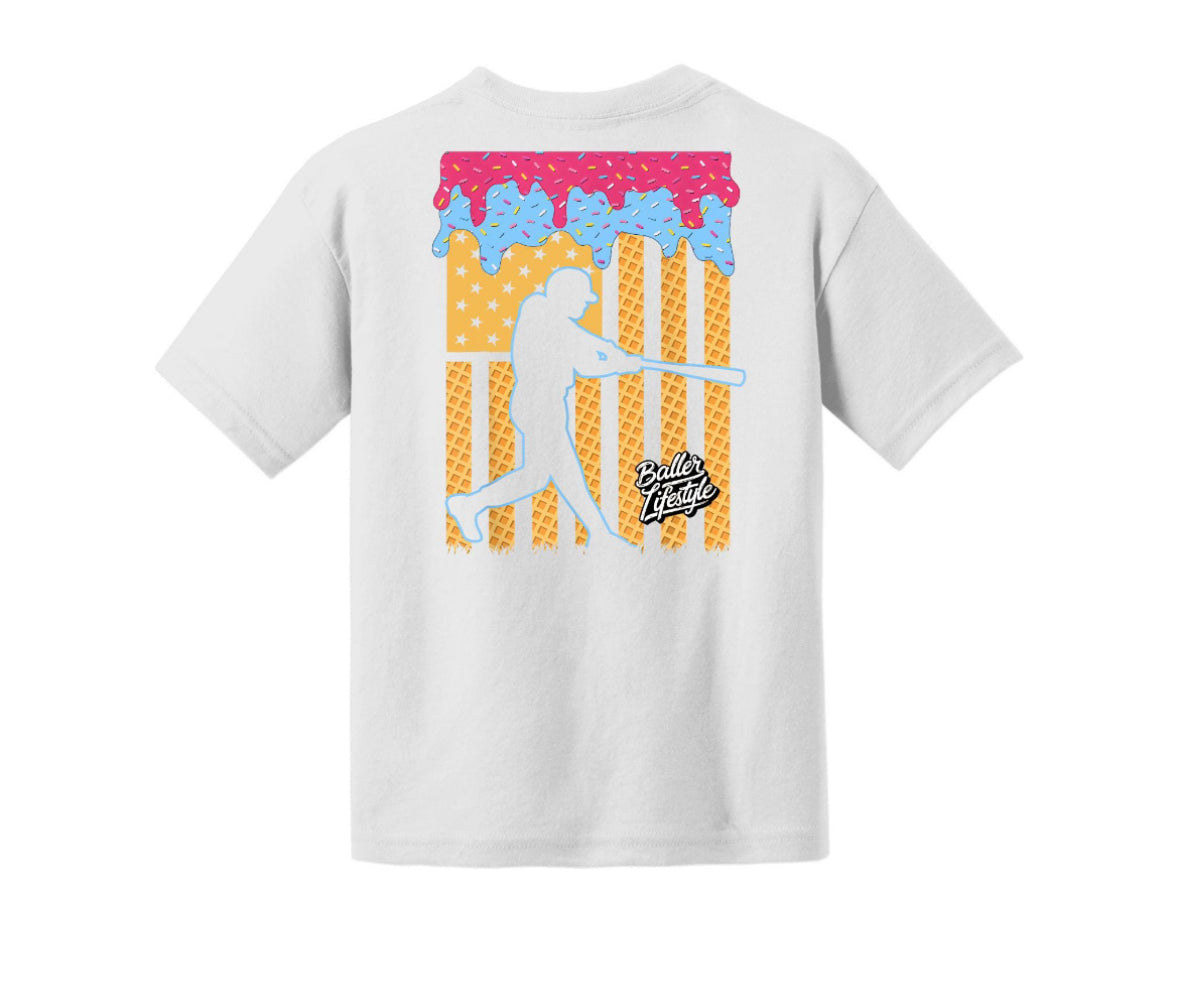 Baller Lifestyle Ice Cream Youth Tee