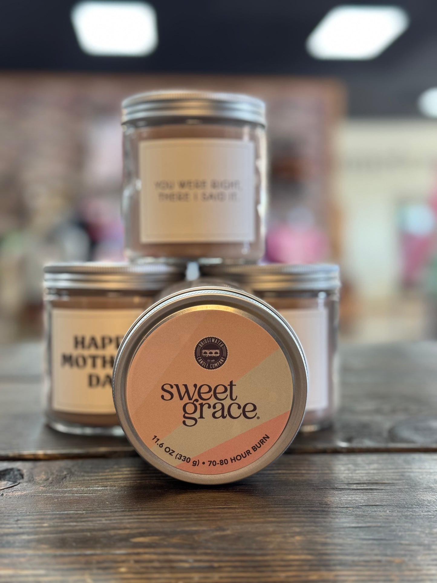 Sweet grace saying candle