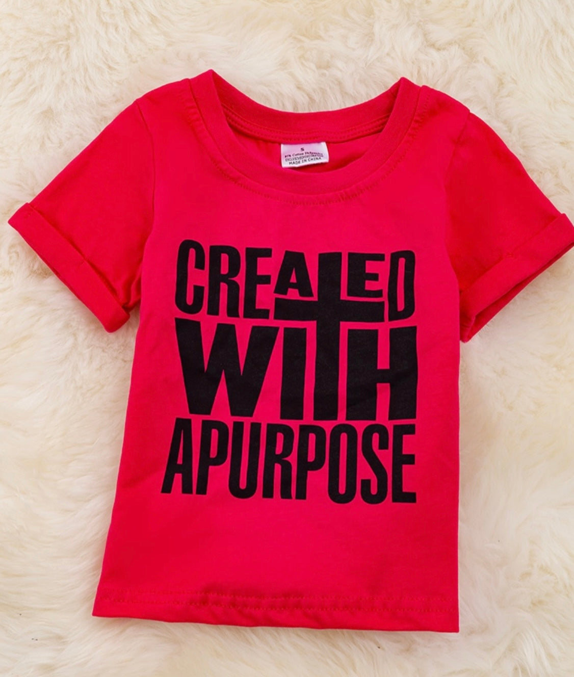 Children's Tshirt Created with a Purpose