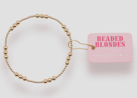 Ily Beaded Bracelet in Gold