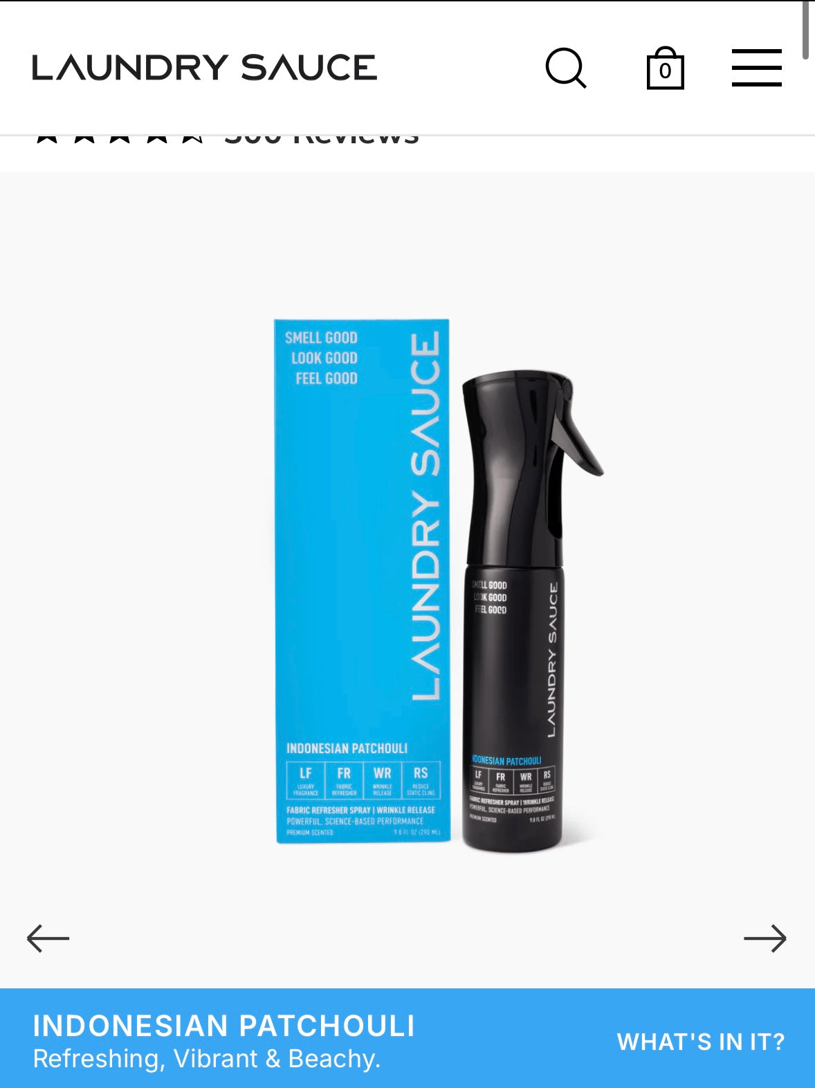 Laundry Sauce Fabric Refresh, Wrinkle Release Spray