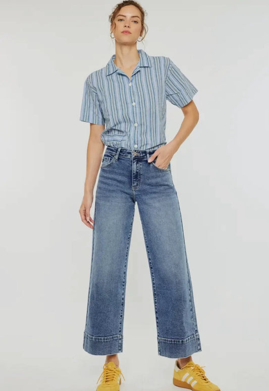 High Rise Wide Leg KanCan Jeans