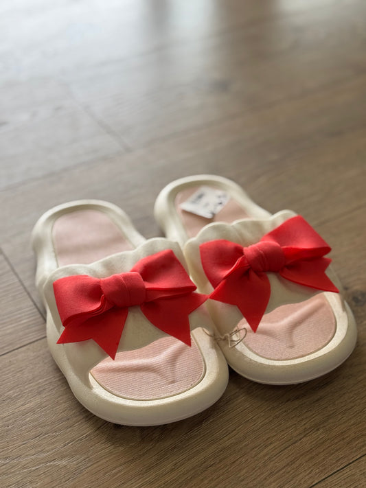 Pink bow slides