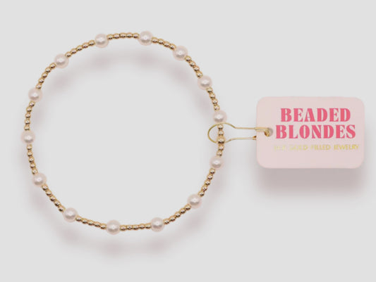 June Beaded Pearl Bracelet