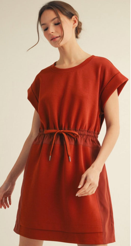 Rust Jersey Dress