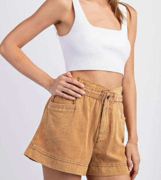 Clay Mineral Washed Shorts