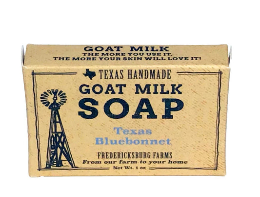 Fredericksburg Farms Goat Milk Bar Soap TEXAS BLUEBONNET
