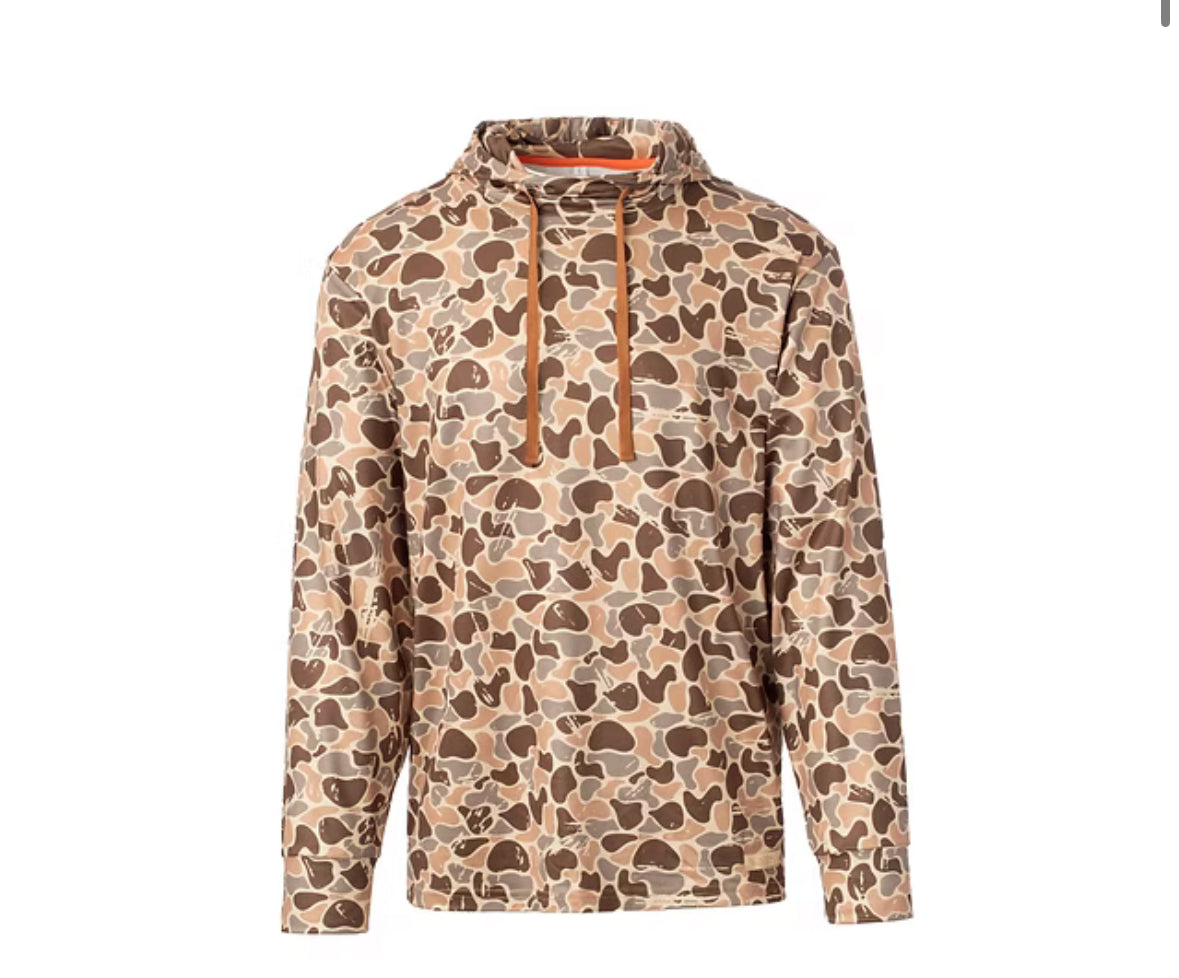 Men’s Orange Camo Pullover