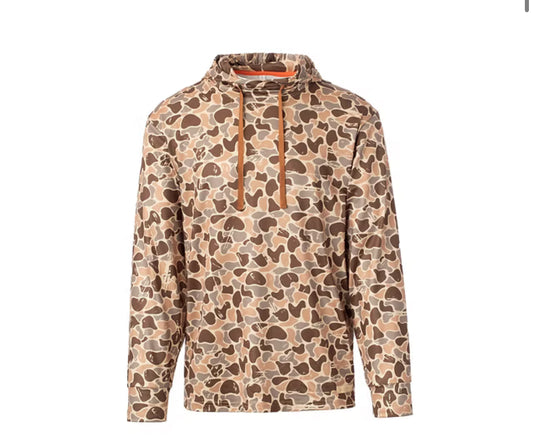 Men’s Orange Camo Pullover