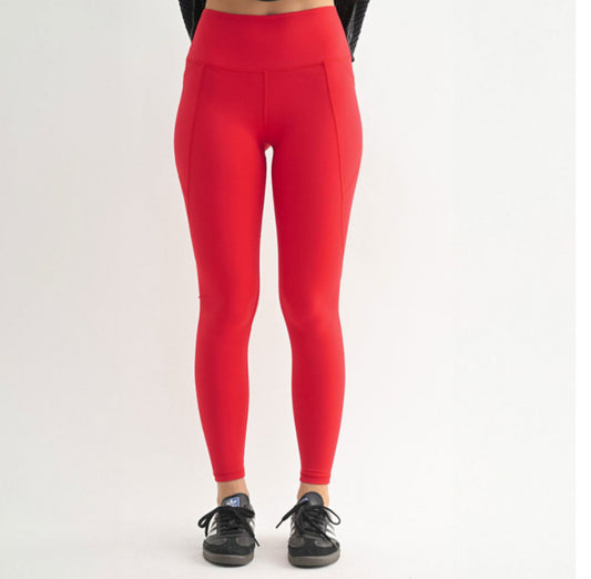 Cherry High Waist Athletic Leggings