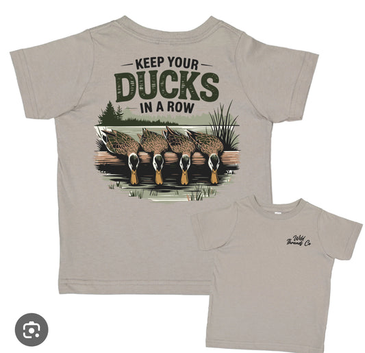 Keep your ducks in a row tee